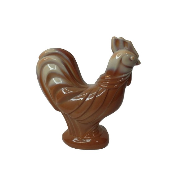 Fenton Rooster Cholate Brown Slag Special 100 Anniversary Edition - Picture 3 of 6